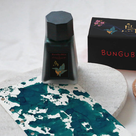 BUNGUBOX x Esterbrook Kingfisher Edition Ink Bottle - Teal