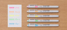 Pilot Kire-Na Dual Tip Highlighter - Set of 5 - Basic Colors