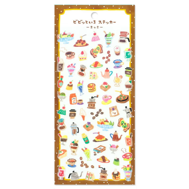 Mind Wave Vivid Color Sticker Sheet - Kissaten