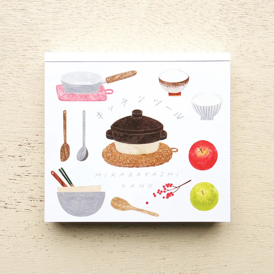 Cozyca x Kano Hirabayashi - Block Memo Pad - Kitchen Tools