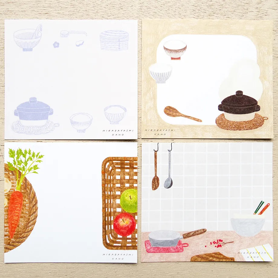 Cozyca x Kano Hirabayashi - Block Memo Pad - Kitchen Tools