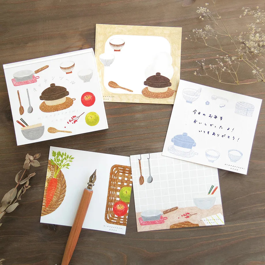Cozyca x Kano Hirabayashi - Block Memo Pad - Kitchen Tools