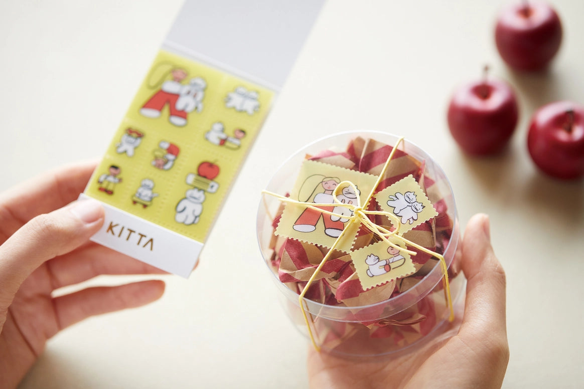 KITTA Washi Tape - Clear Series - Postage Stamp Playmates