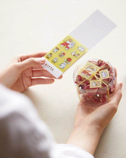 KITTA Washi Tape - Clear Series - Postage Stamp Playmates