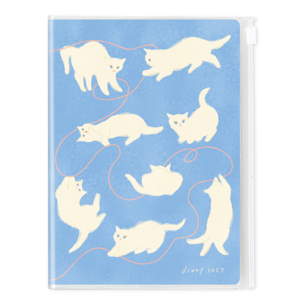 RYU-RYU x mula - 2027 Planner Set - Kitten Blue