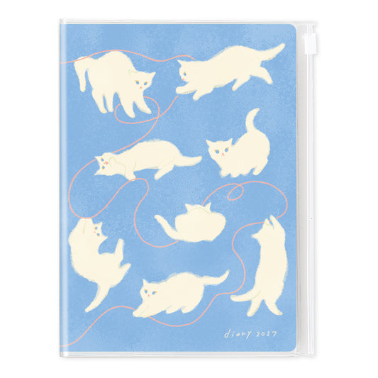 RYU-RYU x mula - 2027 Planner Set - Kitten Blue
