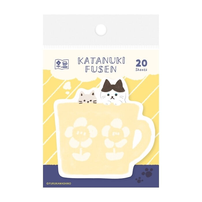 Furukawashiko Sticky Notes - Katanuki Fusen - Kitten Mug