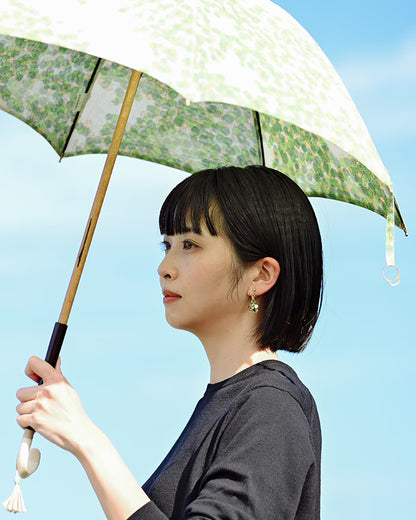 HARIO Lampwork Factory x Iida Umbrella Store - Glass Clip-on Earrings - Komorebi