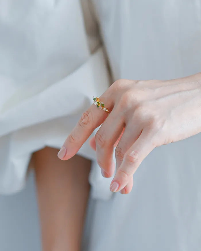 HARIO Lampwork Factory x Iida Umbrella Store - Glass Ring - Komorebi