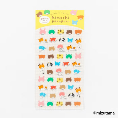 Furukawashiko x Mizutama - Small Sticker Sheet - Kimochi Poroporo Series - Animal