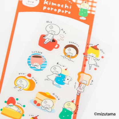 Furukawashiko x Mizutama - Large Sticker Sheet - Kimochi Poroporo Series - Cafe