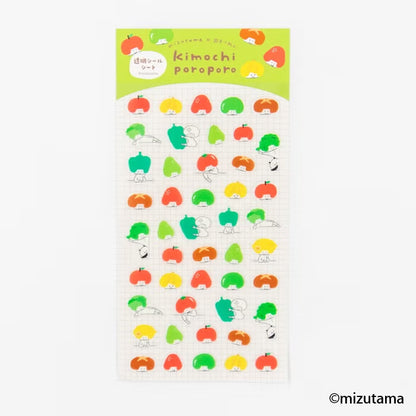 Furukawashiko x Mizutama - Small Sticker Sheet - Kimochi Poroporo Series - Vegetable