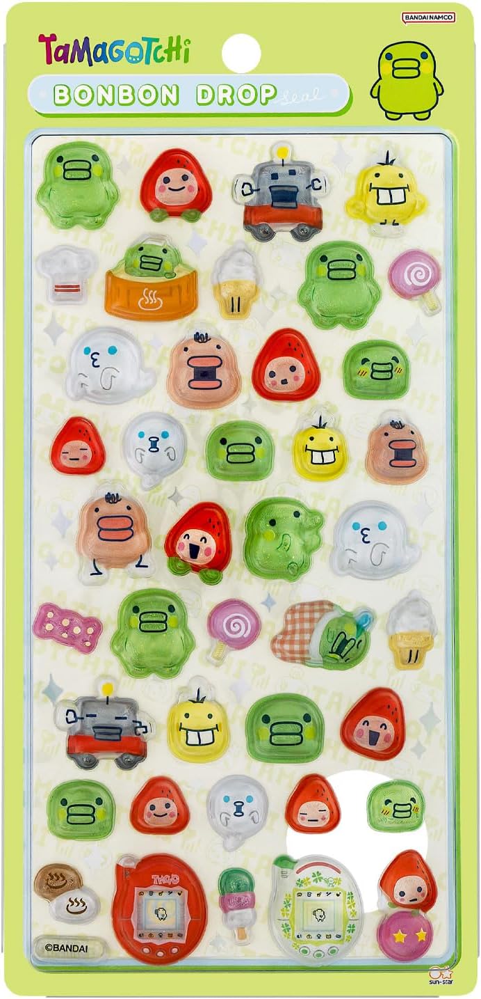 Tamagotchi Bonbon Drop 3D Stickers - Kutchipatchi