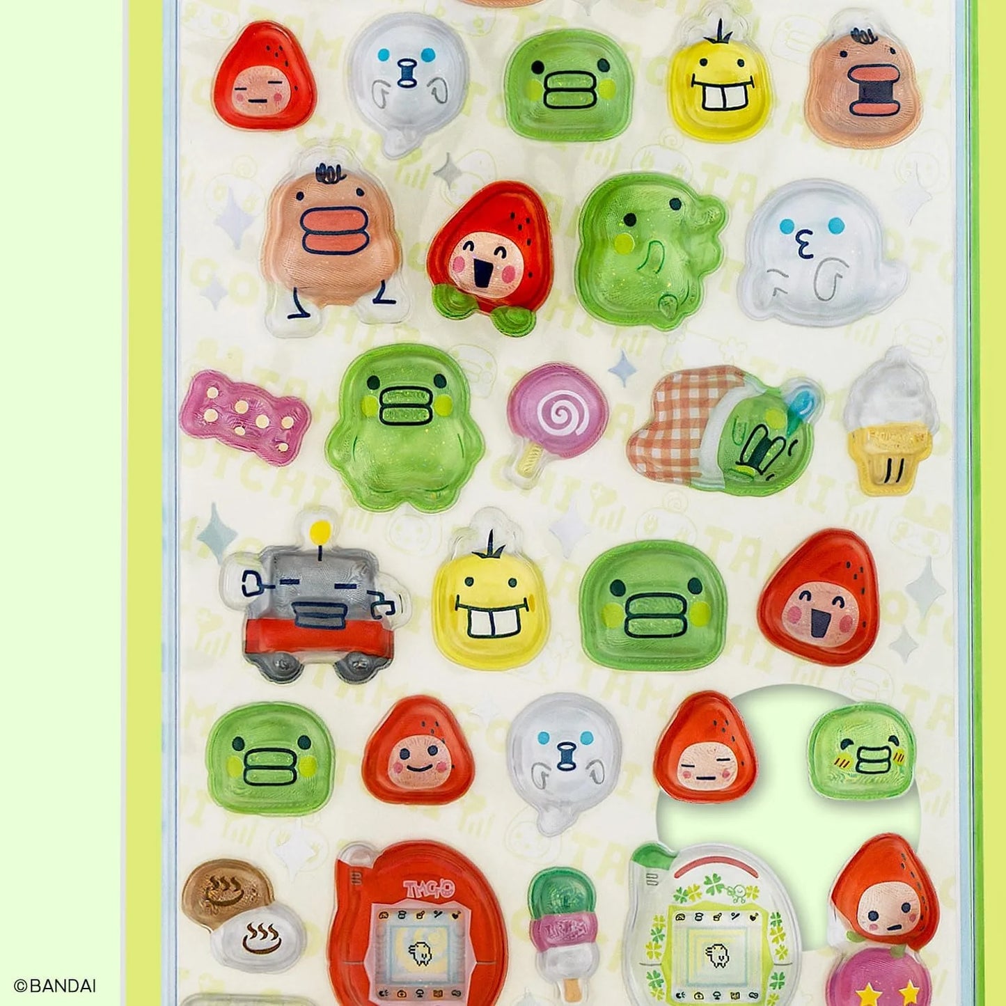 Tamagotchi Bonbon Drop 3D Stickers - Kutchipatchi