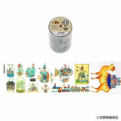 Komamono Creative x Kuusoogai Zakkaten - Clear Sticker Roll - Fantasy City