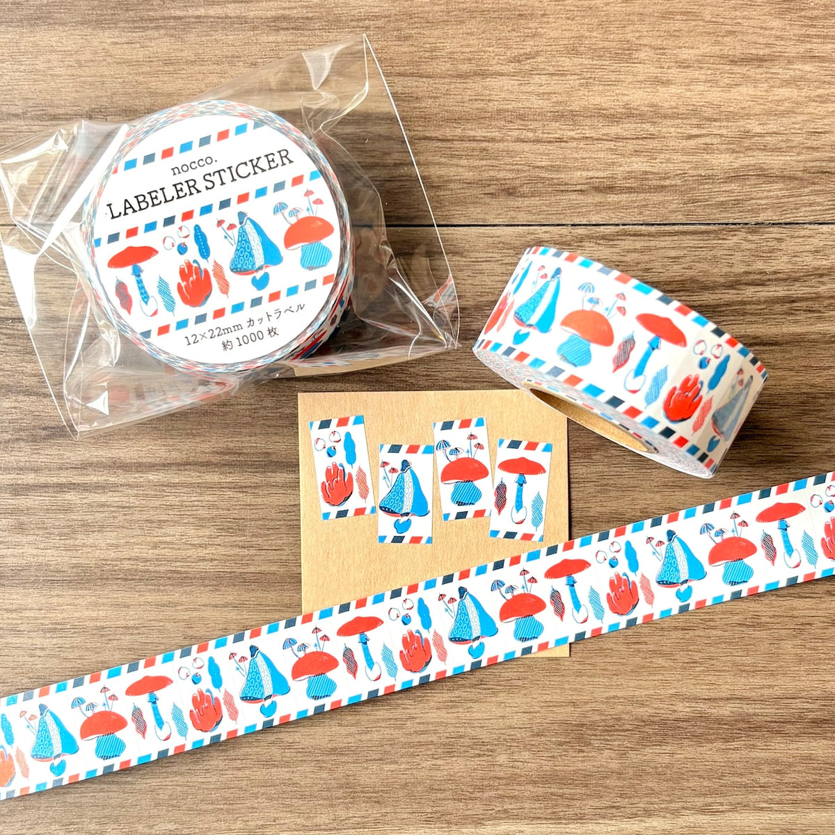 nocco. - Label Sticker Roll - Tricolor