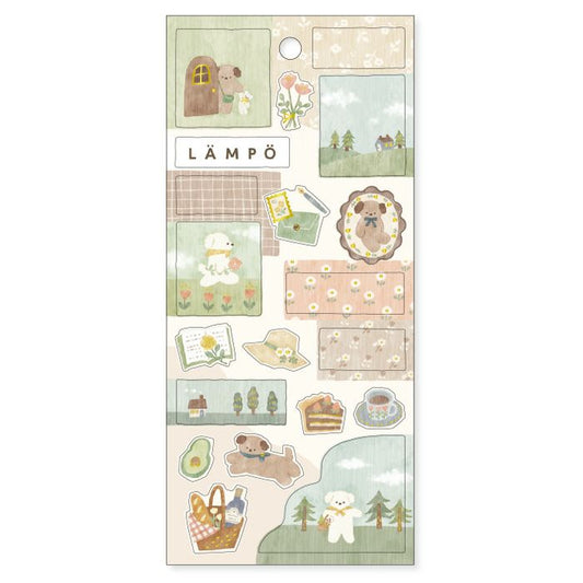 Mind Wave Lampo Sticker Sheet - Afternoon with Inu