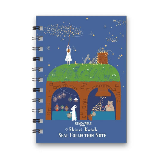 Shinzi Katoh Sticker Notebook - Lamp Shop
