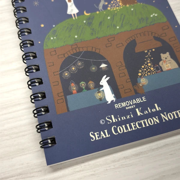 Shinzi Katoh Sticker Notebook - Lamp Shop