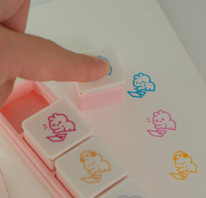 2jingis2jing - Large Bunny Button Stamp