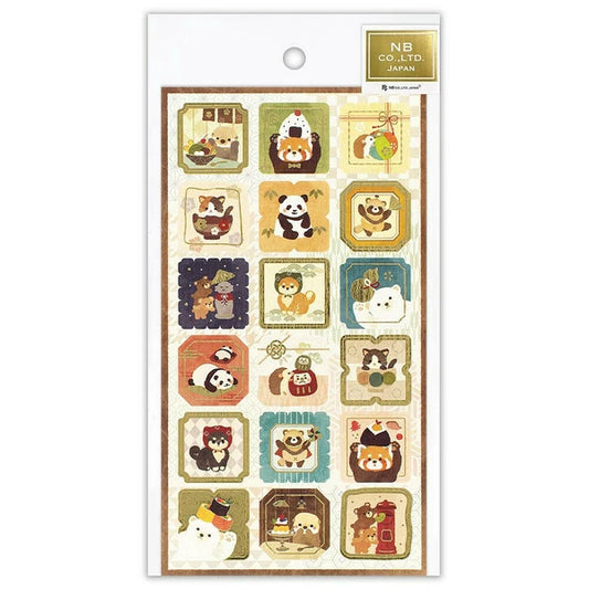 NB Japanese Style Sticker Sheet - Animals