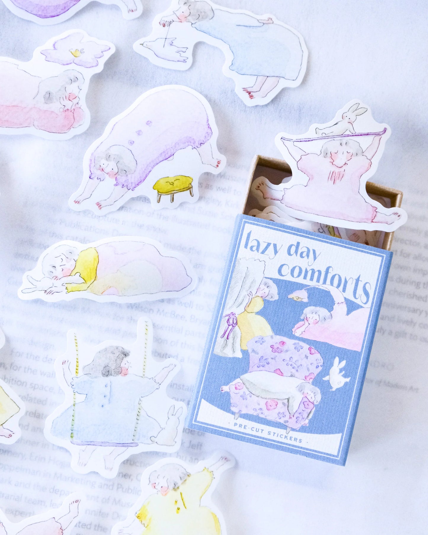 dodolulu - Washi Flake Stickers - Matchbox Series - Lazy Day Comforts