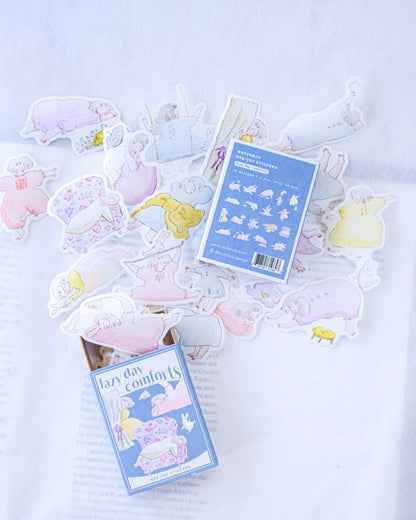 dodolulu - Washi Flake Stickers - Matchbox Series - Lazy Day Comforts