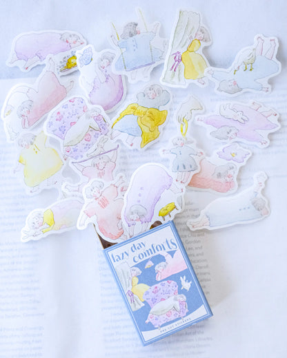 dodolulu - Washi Flake Stickers - Matchbox Series - Lazy Day Comforts