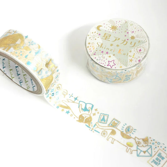 Shinzi Katoh Washi Tape - Hoshiakari - Letter