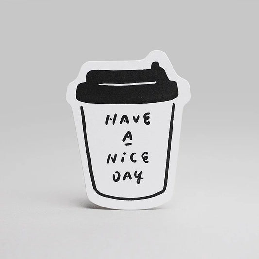 WHOSMiNG Letterpress Card - Coffee Cup