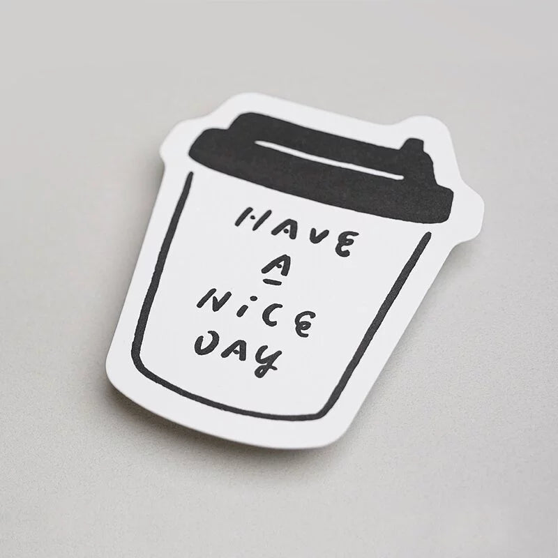 WHOSMiNG Letterpress Card - Coffee Cup