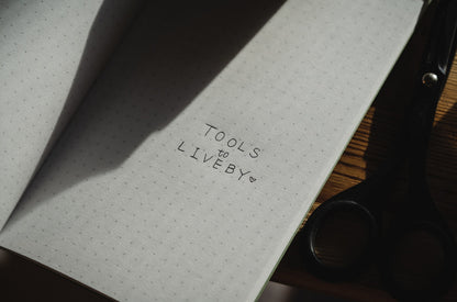 TOOLS to LIVEBY Notebook - Letterpress Machine - Dot
