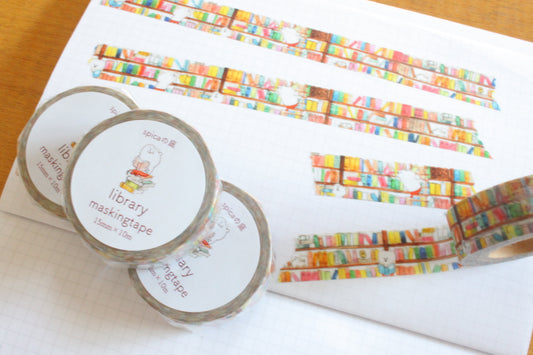 Spica Garden Washi Tape - muu-chan Series - Library