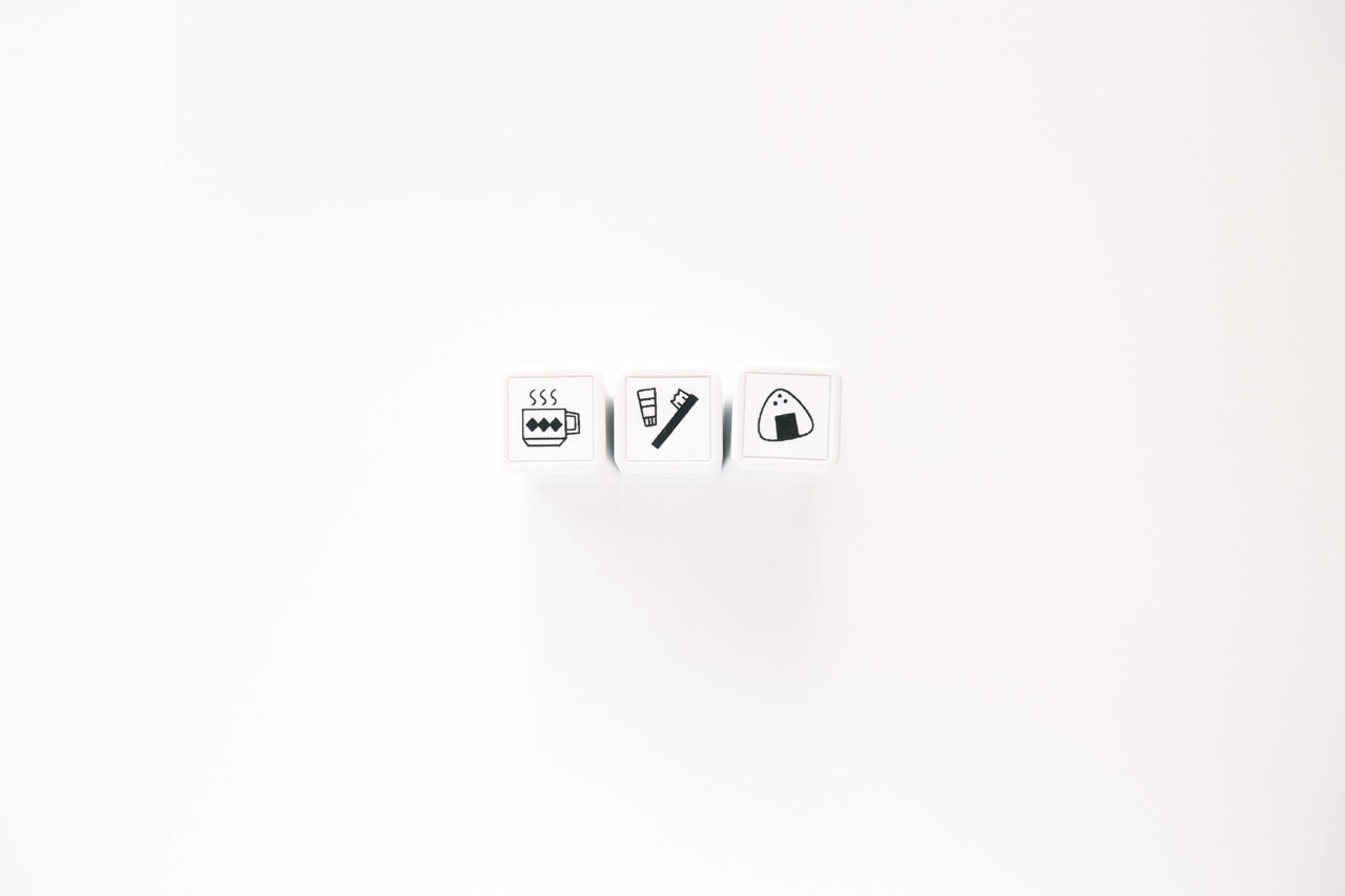 Sanby Pre-Inked Mini Stamp Set - Life