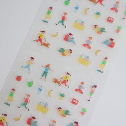 Furukawashiko Choco-Peta Sticker Sheet - Life