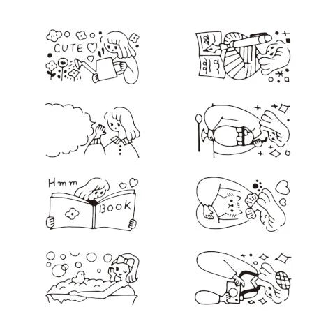 Midori Paintable Rotating Stamp Dial - Life