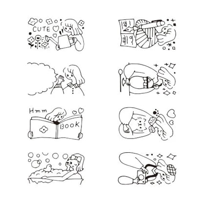 Midori Paintable Rotating Stamp Dial - Life