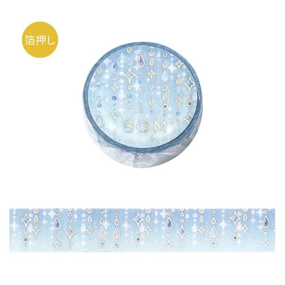 BGM Foil Washi Tape - Standard Life Series - Light Shizuku