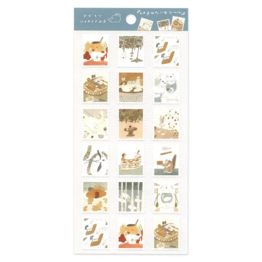 Tobimatsu Shochirou Sticker Sheet - Like a Stamp
