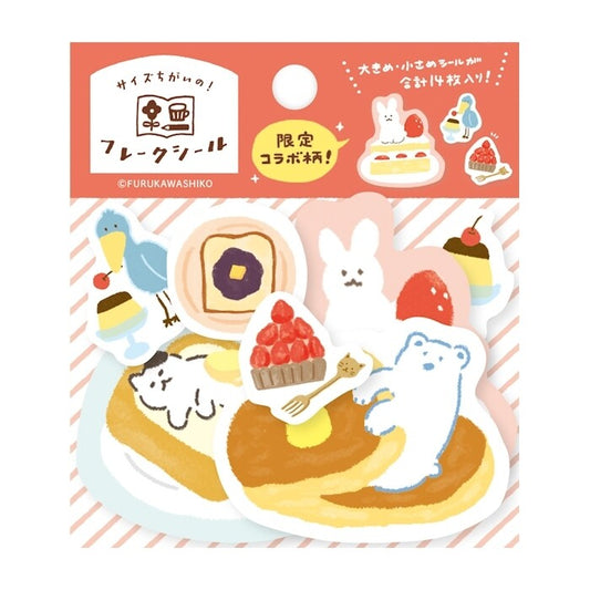 Furukawashiko Watashi-Biyori Flake Sticker - Limited Collaboration Pattern