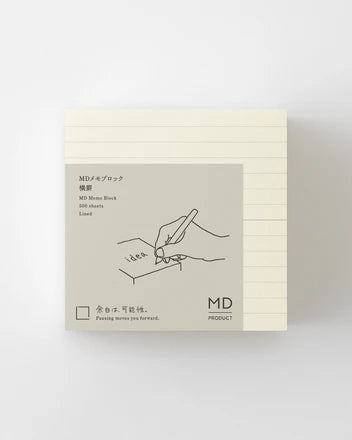 MD Block Memo Pad - Lined