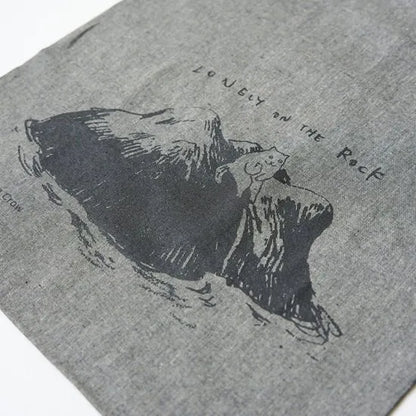 Dawning Crow - Recycled Cotton Bag - Lonely on the Rock