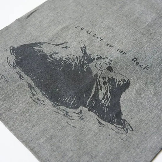 Dawning Crow - Recycled Cotton Bag - Lonely on the Rock