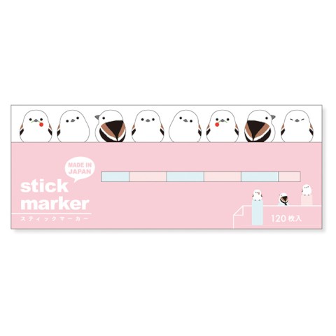 Mind Wave Sticky Marker Notes - Long Tailed Tit