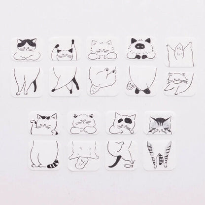 Bande Washi Tape Sticker Roll - Loose Cat Sandwich