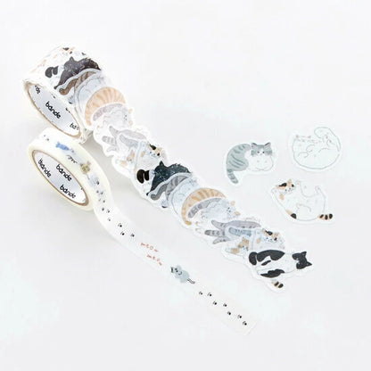 Bande Washi Tape Sticker Roll Set - Loose Cats