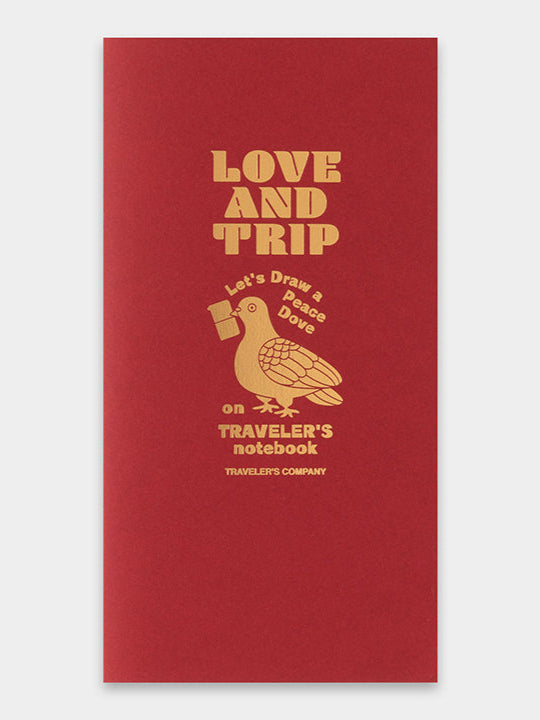 TRAVELER'S Notebook - Regular Size - Love and Trip Red