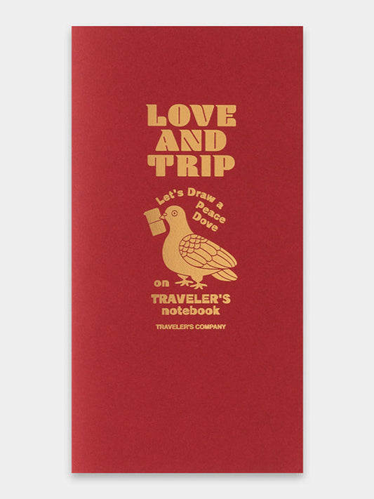 TRAVELER'S Notebook - Regular Size - Love and Trip Red