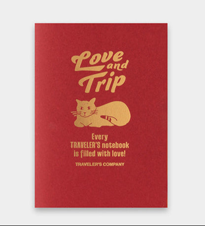 TRAVELER'S Notebook - Passport Size - Love and Trip Red