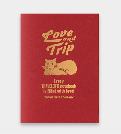 TRAVELER'S Notebook - Passport Size - Love and Trip Red